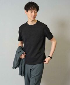 a.v.v / アー・ヴェ・ヴェ カットソー | 【接触冷感/イージーケア】キカジャカードクルーネックカットソー 通勤　ビジネス　ジャケット