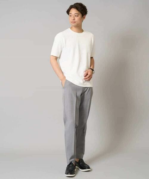 a.v.v / アー・ヴェ・ヴェ カットソー | 【接触冷感/イージーケア】キカジャカードクルーネックカットソー 通勤　ビジネス　ジャケット | 詳細10