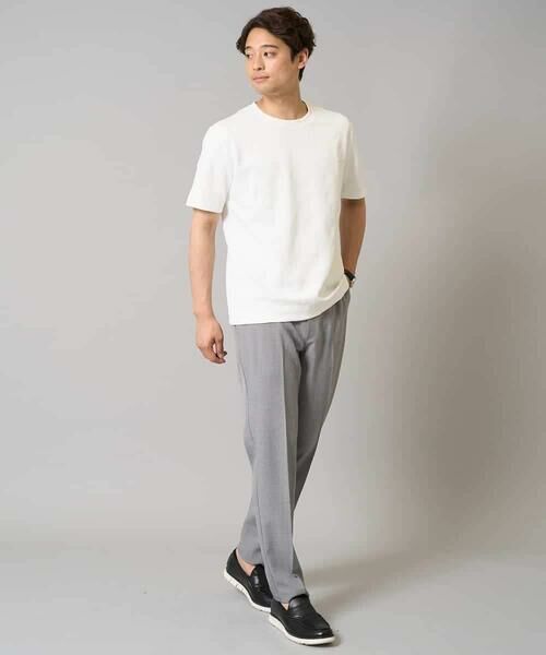 a.v.v / アー・ヴェ・ヴェ カットソー | 【接触冷感/イージーケア】キカジャカードクルーネックカットソー 通勤　ビジネス　ジャケット | 詳細11