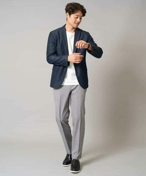 a.v.v / アー・ヴェ・ヴェ カットソー | 【接触冷感/イージーケア】キカジャカードクルーネックカットソー 通勤　ビジネス　ジャケット | 詳細12