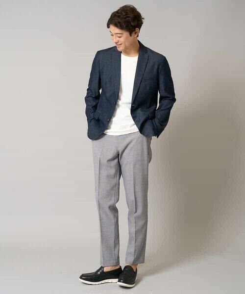 a.v.v / アー・ヴェ・ヴェ カットソー | 【接触冷感/イージーケア】キカジャカードクルーネックカットソー 通勤　ビジネス　ジャケット | 詳細13