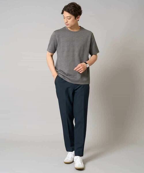 a.v.v / アー・ヴェ・ヴェ カットソー | 【接触冷感/イージーケア】キカジャカードクルーネックカットソー 通勤　ビジネス　ジャケット | 詳細15