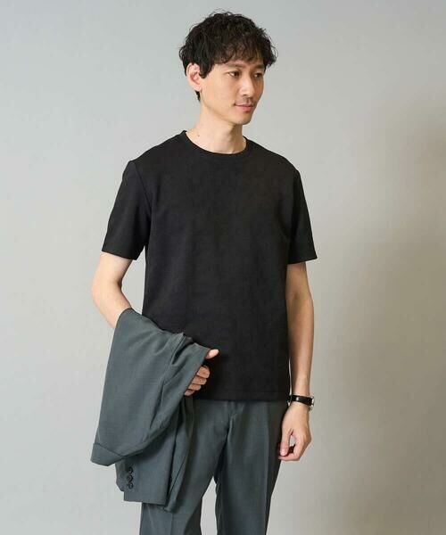 a.v.v / アー・ヴェ・ヴェ カットソー | 【接触冷感/イージーケア】キカジャカードクルーネックカットソー 通勤　ビジネス　ジャケット | 詳細21