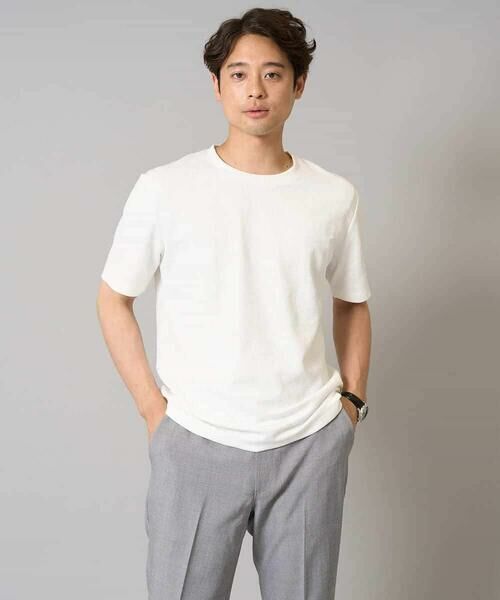 a.v.v / アー・ヴェ・ヴェ カットソー | 【接触冷感/イージーケア】キカジャカードクルーネックカットソー 通勤　ビジネス　ジャケット | 詳細26