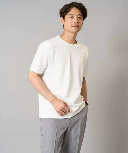 a.v.v / アー・ヴェ・ヴェ カットソー | 【接触冷感/イージーケア】キカジャカードクルーネックカットソー 通勤　ビジネス　ジャケット | 詳細27