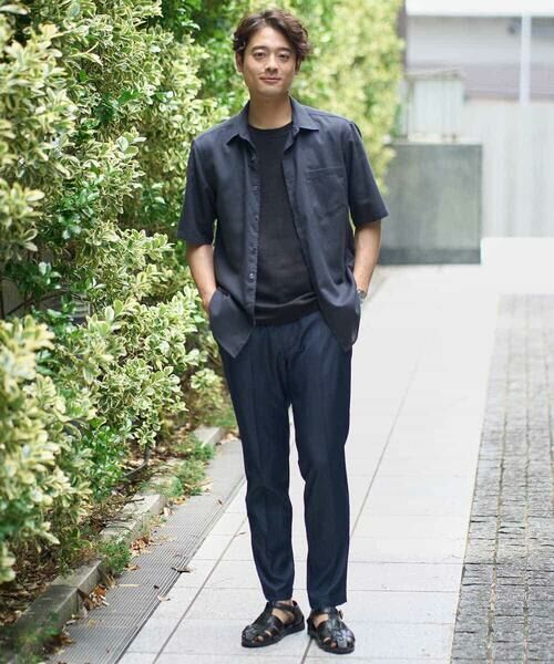 a.v.v / アー・ヴェ・ヴェ カットソー | 【接触冷感/イージーケア】キカジャカードクルーネックカットソー 通勤　ビジネス　ジャケット | 詳細7