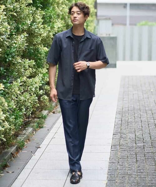 a.v.v / アー・ヴェ・ヴェ カットソー | 【接触冷感/イージーケア】キカジャカードクルーネックカットソー 通勤　ビジネス　ジャケット | 詳細8