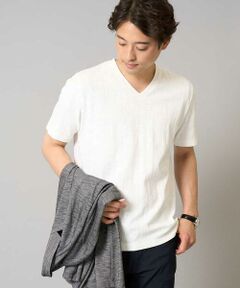 a.v.v / アー・ヴェ・ヴェ カットソー | 【接触冷感/毛玉になりにくい/イージーケア】変形スムースＶネックカットソー〈SMART SERIES〉