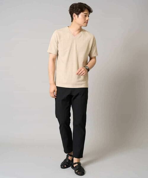 a.v.v / アー・ヴェ・ヴェ カットソー | 【接触冷感/毛玉になりにくい/イージーケア】変形スムースＶネックカットソー〈SMART SERIES〉 | 詳細13