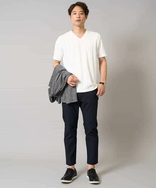 a.v.v / アー・ヴェ・ヴェ カットソー | 【接触冷感/毛玉になりにくい/イージーケア】変形スムースＶネックカットソー〈SMART SERIES〉 | 詳細14