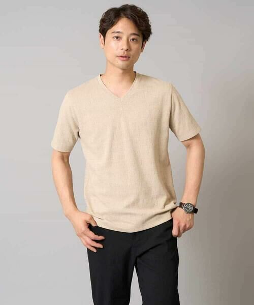 a.v.v / アー・ヴェ・ヴェ カットソー | 【接触冷感/毛玉になりにくい/イージーケア】変形スムースＶネックカットソー〈SMART SERIES〉 | 詳細27