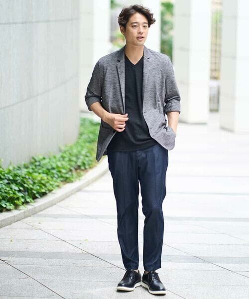 a.v.v / アー・ヴェ・ヴェ カットソー | 【接触冷感/毛玉になりにくい/イージーケア】変形スムースＶネックカットソー〈SMART SERIES〉 | 詳細7