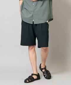 a.v.v / アー・ヴェ・ヴェ ショート・ハーフ・半端丈パンツ | 【イージーケア/吸水速乾/毛玉になりにくい】シアサッカーワンタックハーフパンツ