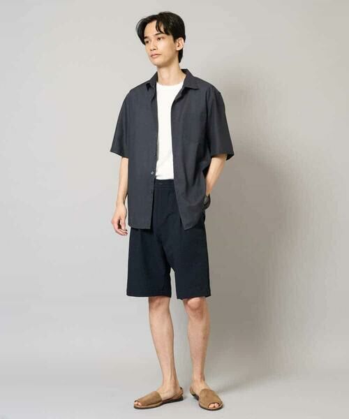 a.v.v / アー・ヴェ・ヴェ ショート・ハーフ・半端丈パンツ | 【イージーケア/吸水速乾/毛玉になりにくい】シアサッカーワンタックハーフパンツ | 詳細10