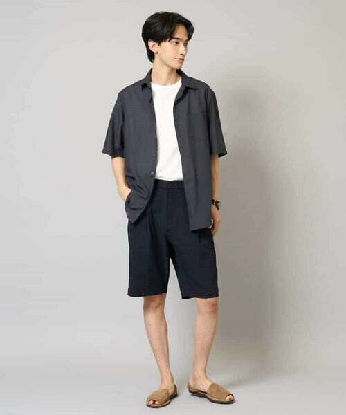 a.v.v / アー・ヴェ・ヴェ ショート・ハーフ・半端丈パンツ | 【イージーケア/吸水速乾/毛玉になりにくい】シアサッカーワンタックハーフパンツ | 詳細11