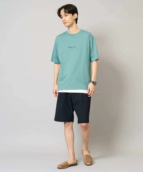 a.v.v / アー・ヴェ・ヴェ ショート・ハーフ・半端丈パンツ | 【イージーケア/吸水速乾/毛玉になりにくい】シアサッカーワンタックハーフパンツ | 詳細14