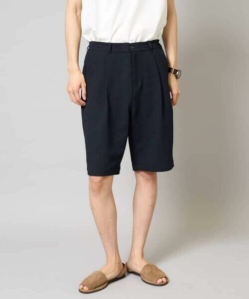 a.v.v / アー・ヴェ・ヴェ ショート・ハーフ・半端丈パンツ | 【イージーケア/吸水速乾/毛玉になりにくい】シアサッカーワンタックハーフパンツ | 詳細17