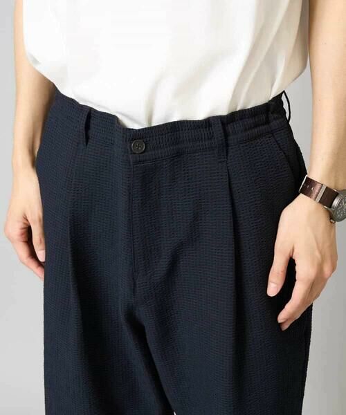 a.v.v / アー・ヴェ・ヴェ ショート・ハーフ・半端丈パンツ | 【イージーケア/吸水速乾/毛玉になりにくい】シアサッカーワンタックハーフパンツ | 詳細20