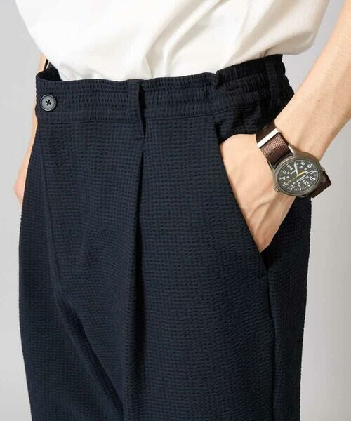 a.v.v / アー・ヴェ・ヴェ ショート・ハーフ・半端丈パンツ | 【イージーケア/吸水速乾/毛玉になりにくい】シアサッカーワンタックハーフパンツ | 詳細21