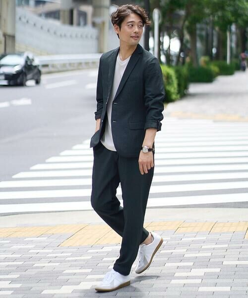 a.v.v / アー・ヴェ・ヴェ チノ・ワークパンツ | 【イージーケア/吸水速乾/毛玉になりにくい】シアサッカーセミルーズパンツ | 詳細1