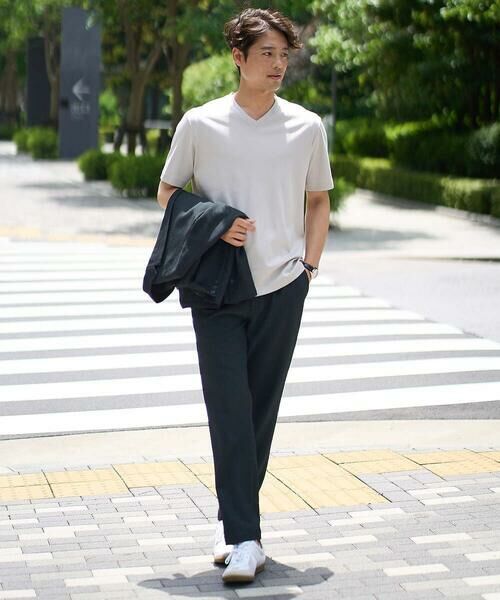 a.v.v / アー・ヴェ・ヴェ チノ・ワークパンツ | 【イージーケア/吸水速乾/毛玉になりにくい】シアサッカーセミルーズパンツ | 詳細3