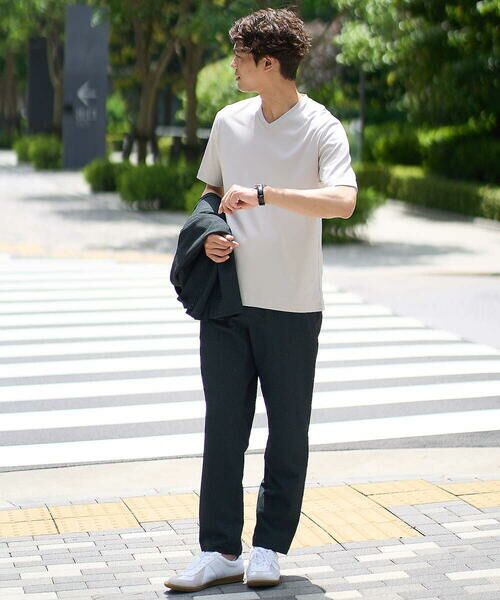 a.v.v / アー・ヴェ・ヴェ チノ・ワークパンツ | 【イージーケア/吸水速乾/毛玉になりにくい】シアサッカーセミルーズパンツ | 詳細4