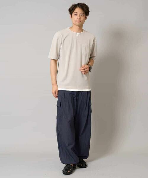 a.v.v / アー・ヴェ・ヴェ チノ・ワークパンツ | 【軽量】ワイドシルエットイージーカーゴパンツ | 詳細3