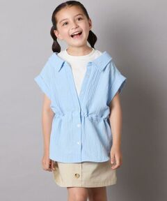 a.v.v / アー・ヴェ・ヴェ シャツ・ブラウス | 【接触冷感/ジメジメ対策】[120-160]ポコポコレイヤード風ブラウス