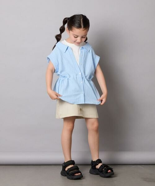 a.v.v / アー・ヴェ・ヴェ シャツ・ブラウス | 【接触冷感/ジメジメ対策】[120-160]ポコポコレイヤード風ブラウス | 詳細10