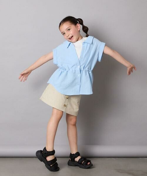 a.v.v / アー・ヴェ・ヴェ シャツ・ブラウス | 【接触冷感/ジメジメ対策】[120-160]ポコポコレイヤード風ブラウス | 詳細11