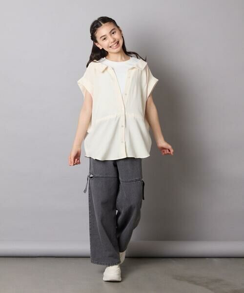 a.v.v / アー・ヴェ・ヴェ シャツ・ブラウス | 【接触冷感/ジメジメ対策】[120-160]ポコポコレイヤード風ブラウス | 詳細19