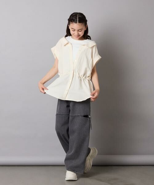 a.v.v / アー・ヴェ・ヴェ シャツ・ブラウス | 【接触冷感/ジメジメ対策】[120-160]ポコポコレイヤード風ブラウス | 詳細24