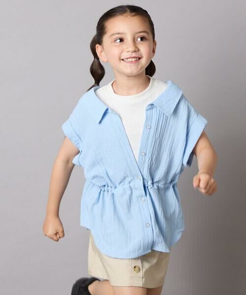 a.v.v / アー・ヴェ・ヴェ シャツ・ブラウス | 【接触冷感/ジメジメ対策】[120-160]ポコポコレイヤード風ブラウス | 詳細3