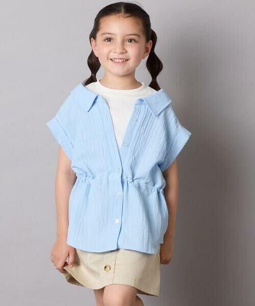 a.v.v / アー・ヴェ・ヴェ シャツ・ブラウス | 【接触冷感/ジメジメ対策】[120-160]ポコポコレイヤード風ブラウス | 詳細4