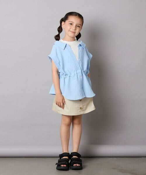 a.v.v / アー・ヴェ・ヴェ シャツ・ブラウス | 【接触冷感/ジメジメ対策】[120-160]ポコポコレイヤード風ブラウス | 詳細8