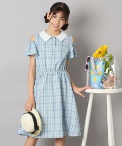 a.v.v / アー・ヴェ・ヴェ ロング・マキシ丈ワンピース | [120-160]衿付きオフショルワンピース