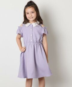 a.v.v / アー・ヴェ・ヴェ ロング・マキシ丈ワンピース | [120-160]衿付きオフショルワンピース