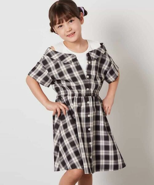 a.v.v / アー・ヴェ・ヴェ ロング・マキシ丈ワンピース | [100-130]レイヤード風オフショルワンピース | 詳細1