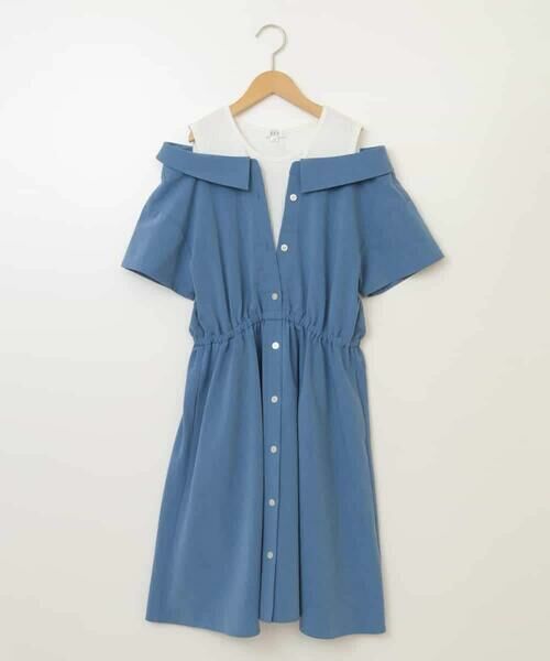 a.v.v / アー・ヴェ・ヴェ ロング・マキシ丈ワンピース | [100-130]レイヤード風オフショルワンピース | 詳細23