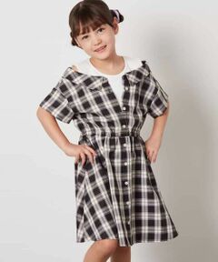 a.v.v / アー・ヴェ・ヴェ ロング・マキシ丈ワンピース | [140-150]レイヤード風オフショルワンピース