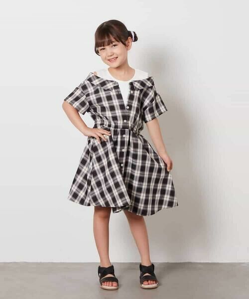 a.v.v / アー・ヴェ・ヴェ ロング・マキシ丈ワンピース | [140-150]レイヤード風オフショルワンピース | 詳細23