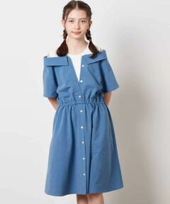 a.v.v / アー・ヴェ・ヴェ ロング・マキシ丈ワンピース | [160]レイヤード風オフショルワンピース