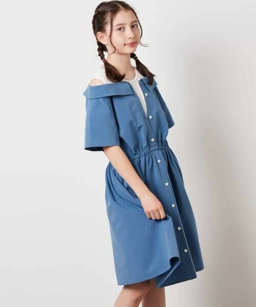 a.v.v / アー・ヴェ・ヴェ ロング・マキシ丈ワンピース | [160]レイヤード風オフショルワンピース | 詳細1