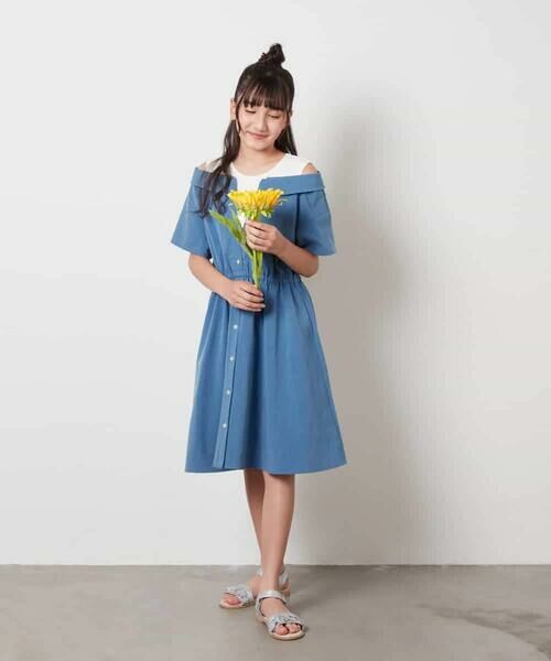 a.v.v / アー・ヴェ・ヴェ ロング・マキシ丈ワンピース | [160]レイヤード風オフショルワンピース | 詳細10