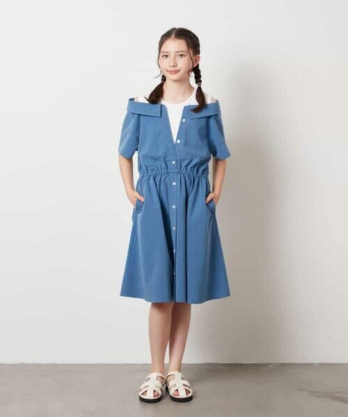 a.v.v / アー・ヴェ・ヴェ ロング・マキシ丈ワンピース | [160]レイヤード風オフショルワンピース | 詳細2