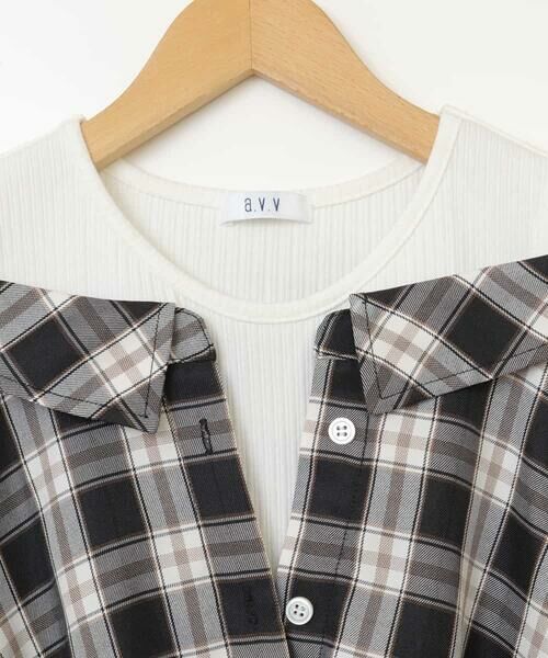 a.v.v / アー・ヴェ・ヴェ ロング・マキシ丈ワンピース | [160]レイヤード風オフショルワンピース | 詳細26