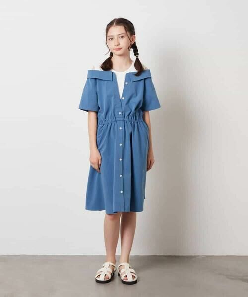 a.v.v / アー・ヴェ・ヴェ ロング・マキシ丈ワンピース | [160]レイヤード風オフショルワンピース | 詳細4