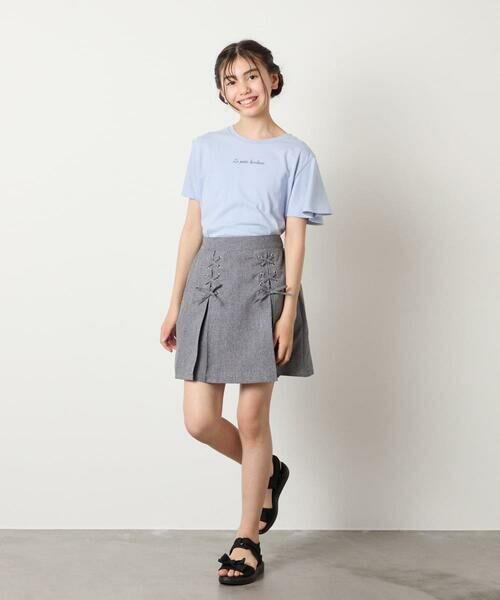 a.v.v / アー・ヴェ・ヴェ カットソー | [100-160]【WEB限定/接触冷感】フレアスリーブプチロゴTシャツ | 詳細17