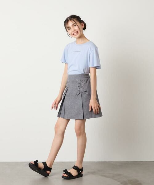 a.v.v / アー・ヴェ・ヴェ カットソー | [100-160]【WEB限定/接触冷感】フレアスリーブプチロゴTシャツ | 詳細18