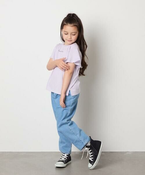 a.v.v / アー・ヴェ・ヴェ カットソー | [100-160]【WEB限定/接触冷感】フレアスリーブプチロゴTシャツ | 詳細24